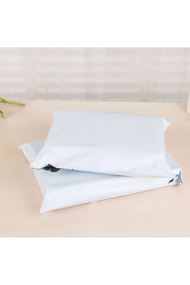 Kargo Poşeti, E ticaret Poşeti, Paketleme Poşeti, Cepsiz Kargo Poşeti, Beyaz 25x35 (100 Adet) - 3