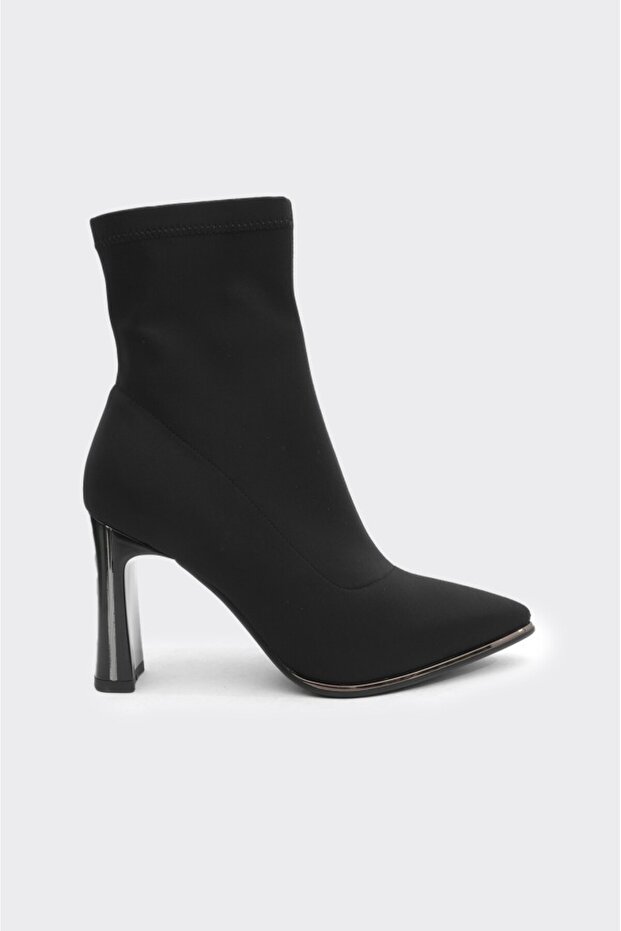 Topuklu Fermuarlı Kadın Bot - 1