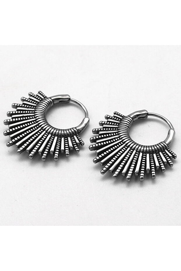 Vintage Special Design Ring-Passable 316L Stainless & Tarnish-Free Steel Earrings Pair