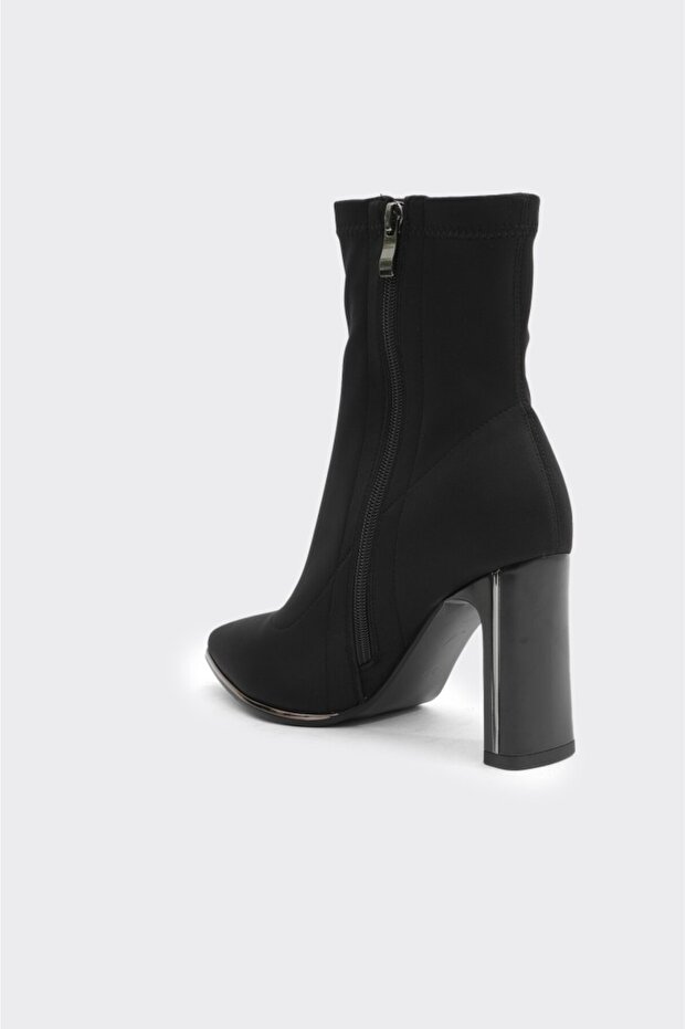 Topuklu Fermuarlı Kadın Bot - 3