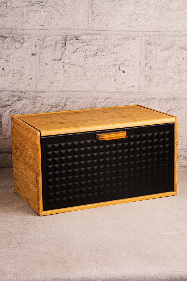 لنجيم - صندوق تخزين الخبز من الخيزران، صندوق الخبز، سلة الخبز - 5