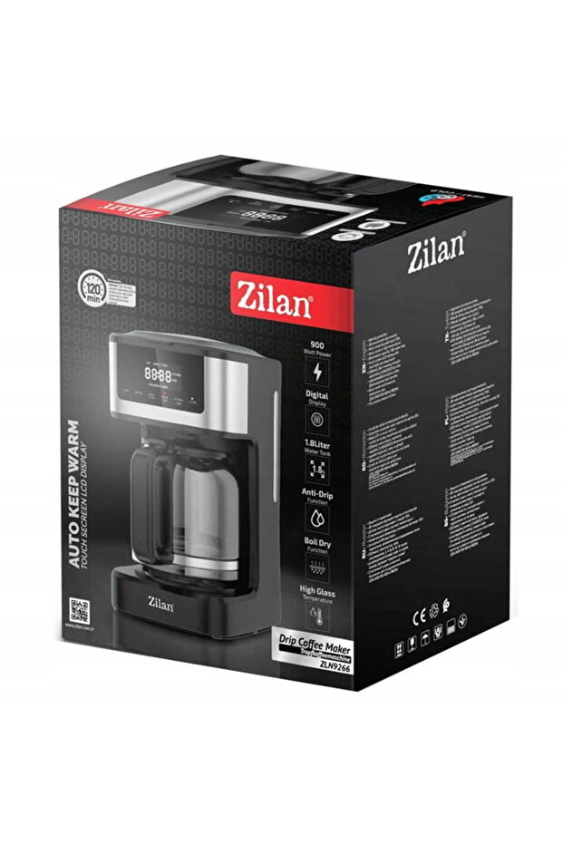 Digital Coffee Maker Zln9266, Delayed Brewing Function, Self Cleaning - 4