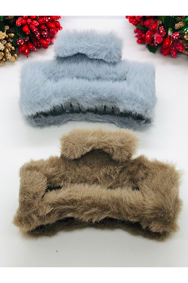 مشبك ملابس من القطيفة، عبوة من قطعتين - 2