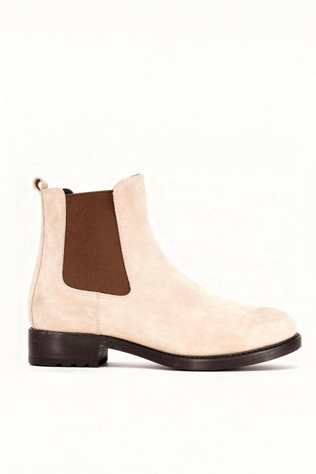 Classic Beige Suede Boots