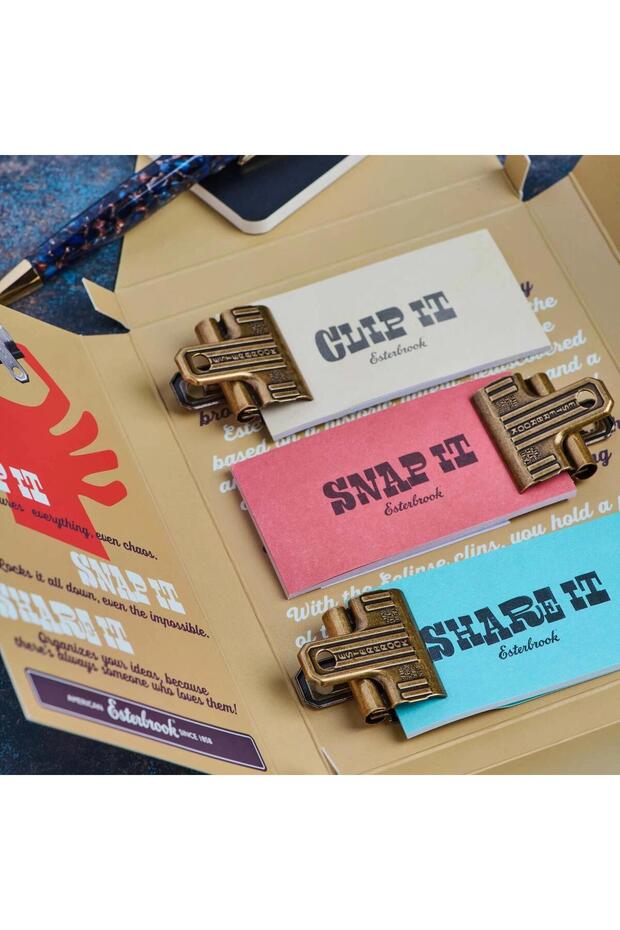 Eclipse 3'lü Klips Seti Pirinç / Brass - 6