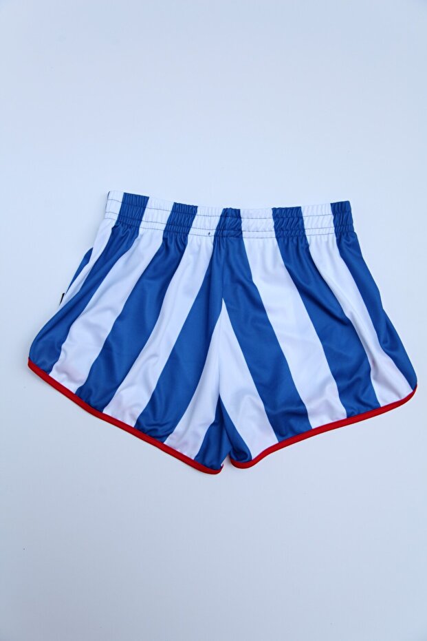 Çubuklu Forma Şort - 4