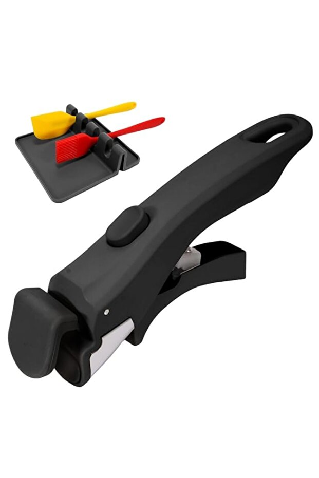 Removable Pot Handle Black, Universal Pan Handle, Replacement Handle for Pots and Pans, Fits All Co