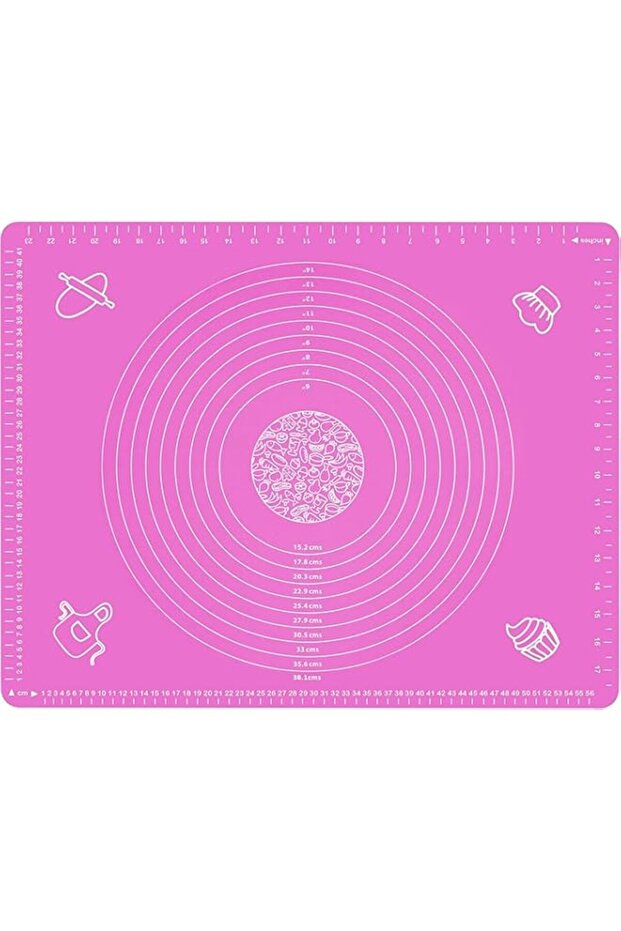 Silicone Baking Mat For Pastry Rolling With Measurements 45 x 65cm Non Stick Durable Baking Mat