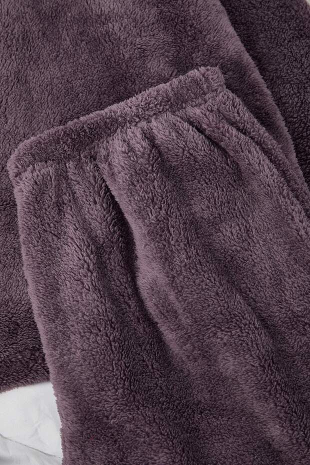 Füme Wellsoft/Pлюшowy zestaw piżamowy z kapturem i detalami na uszach TBBAW25AI00021 - 6