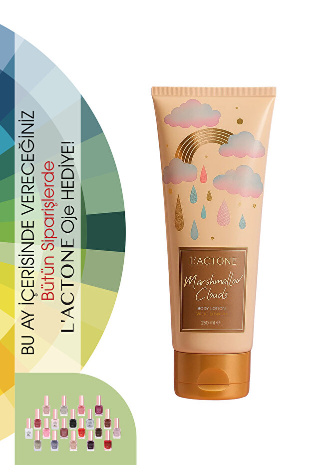 Marshmallow Clouds Vücut Losyonu 250 ml - Bu Aya Özel 1 Adet Oje Hediyeli - 1