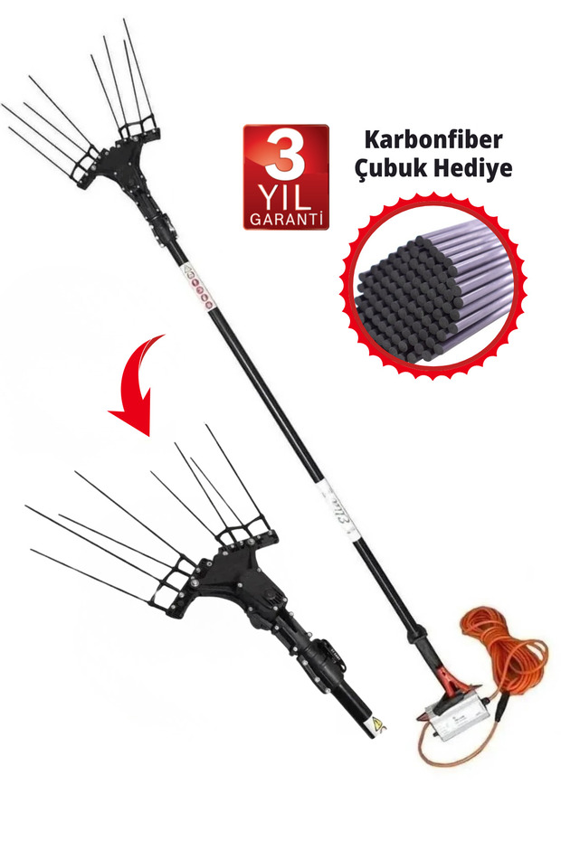 Sensörlü Devir Ayarlı Zeytin Silkeleme Hasat Makinası 750 Watt 2025 Yeni Model - 1