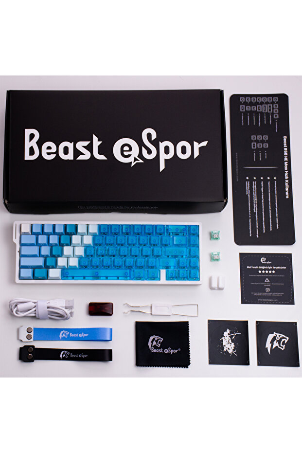 Beast R68 HE Max Kablosuz 8k Hz Manyetik Switch Klavye - 7
