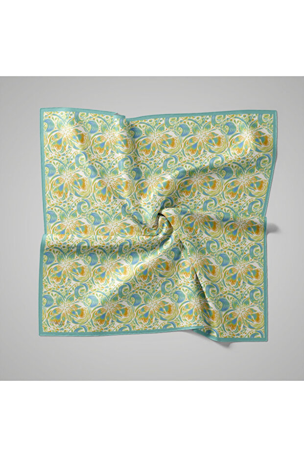 Eșarfă cu model natural - 1