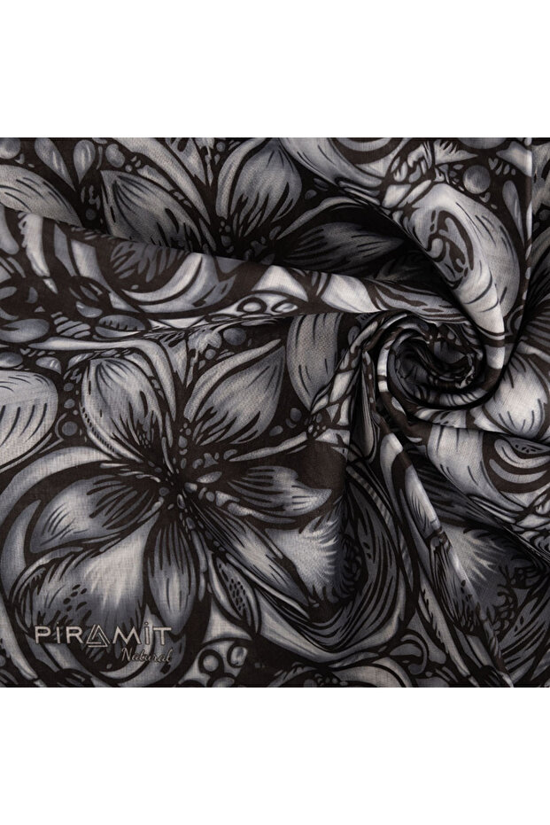 Natural Patterned Scarf - 2