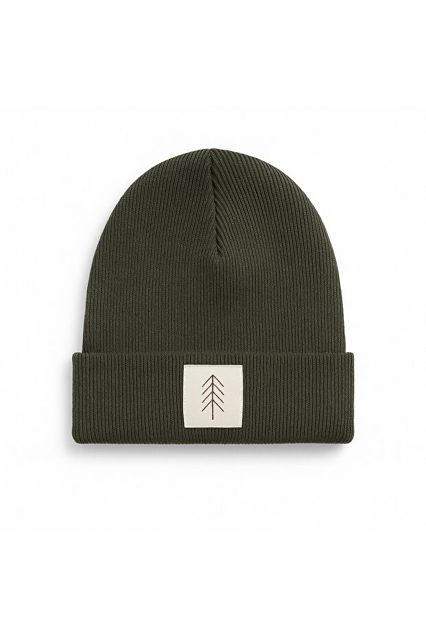 Unisex Khaki (1-5 Years) Ribbed 100% Cotton Camisole Beanie (Lasnman Price)