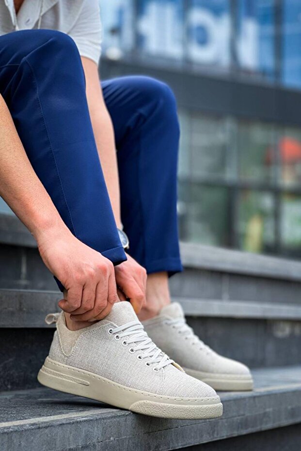 KB X204 Bej Günlük Erkek Ayakkabı – Yumuşak İç Taban - 3