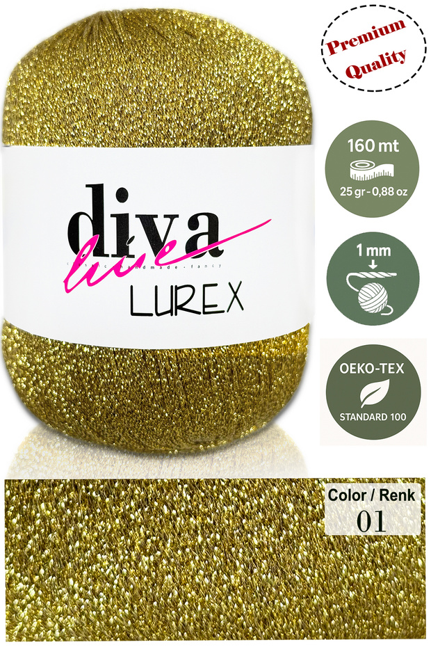 Diva Lurex 01 Gold - 1