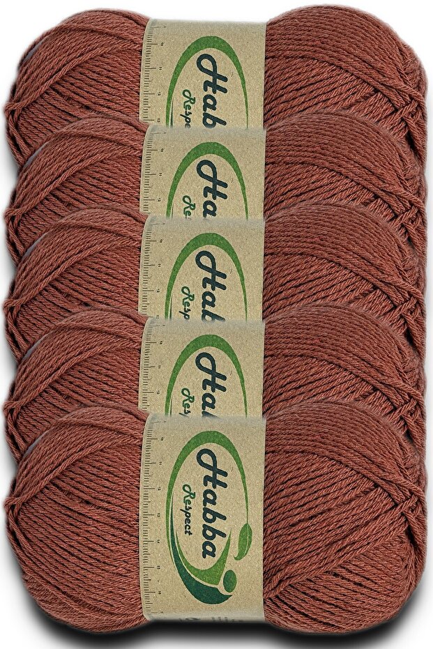 Habba Acrylic 5-Pack Pkt -1603-Cinnamon- Export Surplus Economical Hand Knitting Yarn