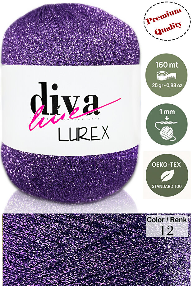 Diva Lurex 12 Mor - 1