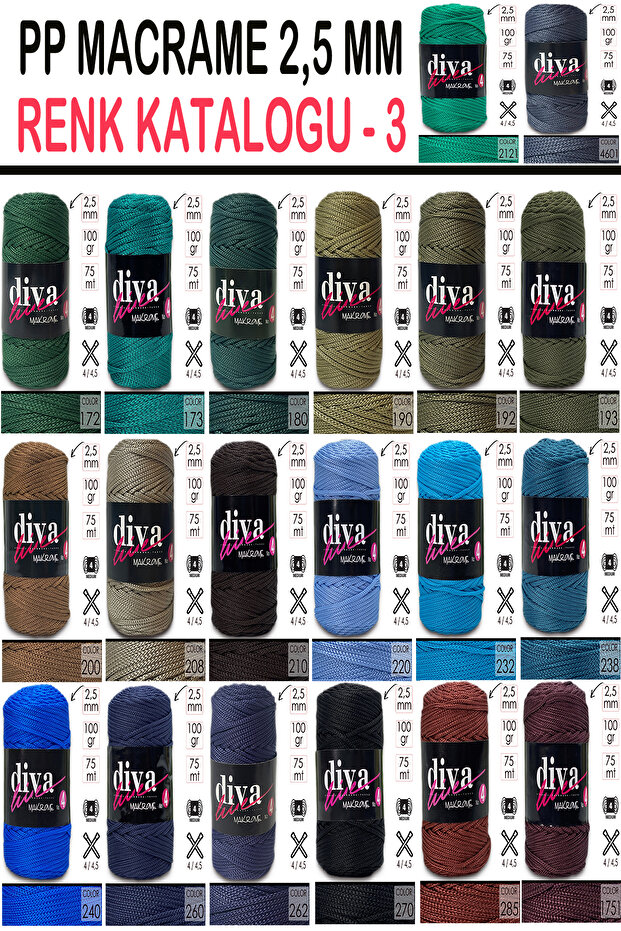 Diva Makrome İpi Kalın (No:4) 171 - 4