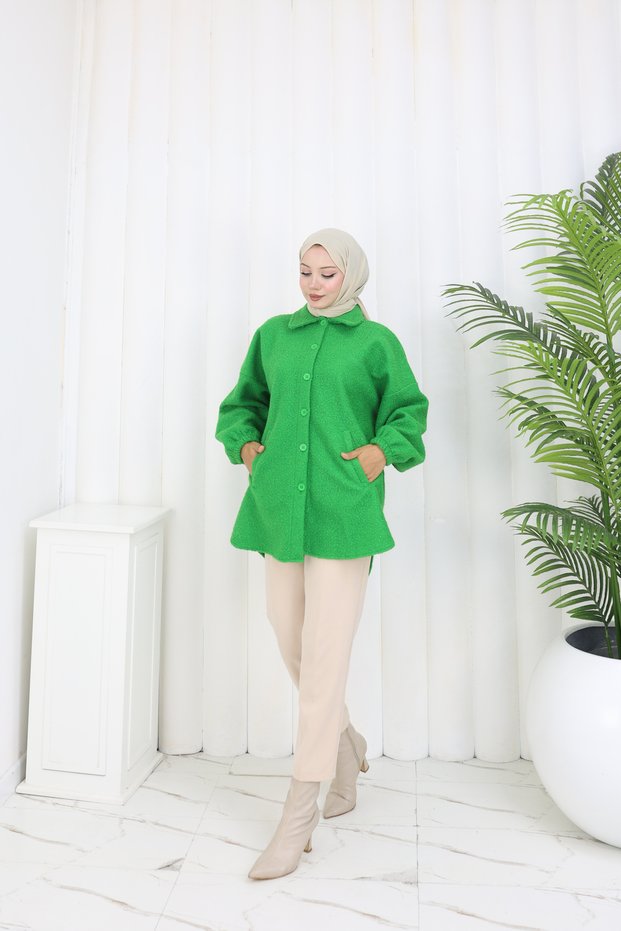 Pon Pon Bucket Fabric Standard Size Shirt Jacket