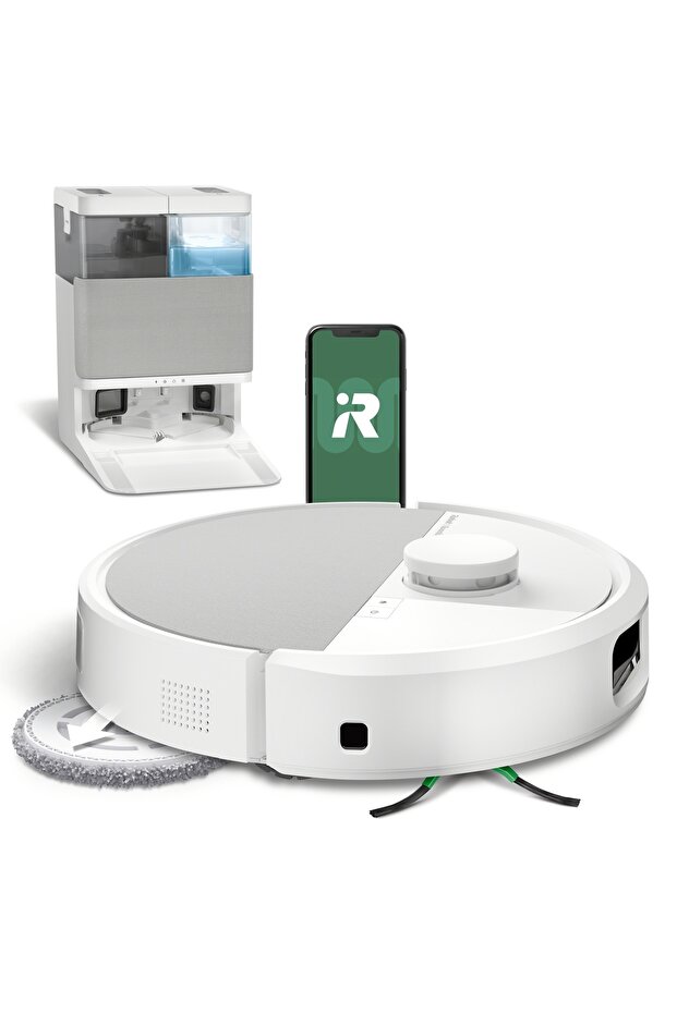 Roomba Plus 505 Combo Robot Süpürge ve Paspas + AutoWash (Beyaz) - 1