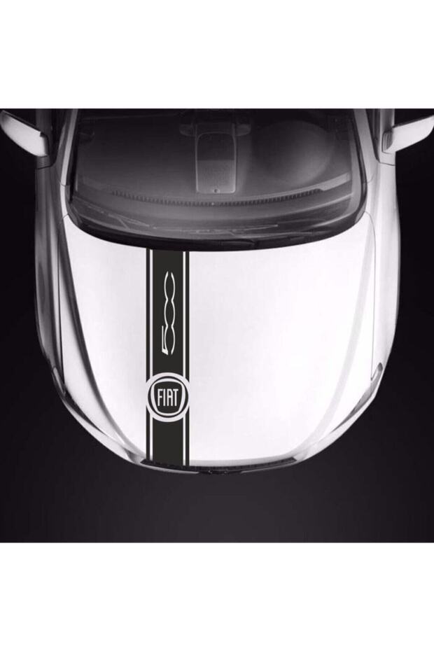 Custom New compatible Accessory Auto Hood Strip For Fiat 500 custom new sticker 95*18 Cm