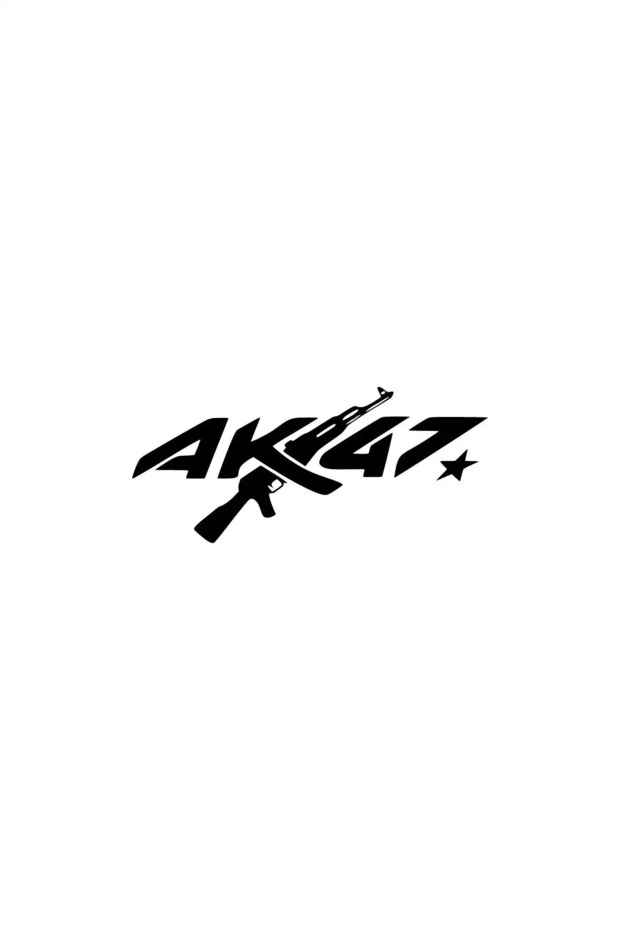 Ak-47 Sticker 30 X 12 cm Prime Adhesive Quality Design