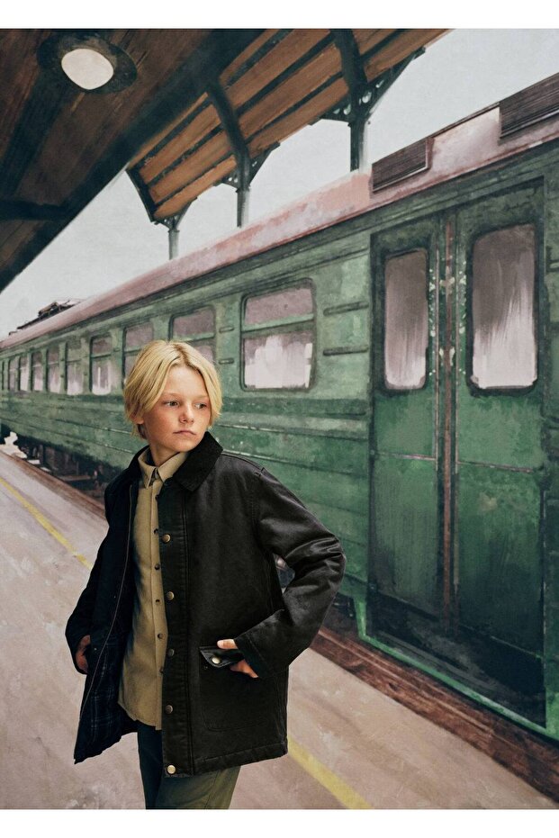 Mumlu görünümlü parka - 7