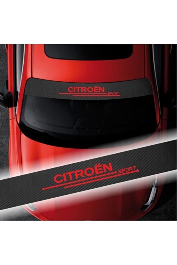 ملصق تلقائي للزجاج الأمامي من الكربون متوافق مع Citroen C4