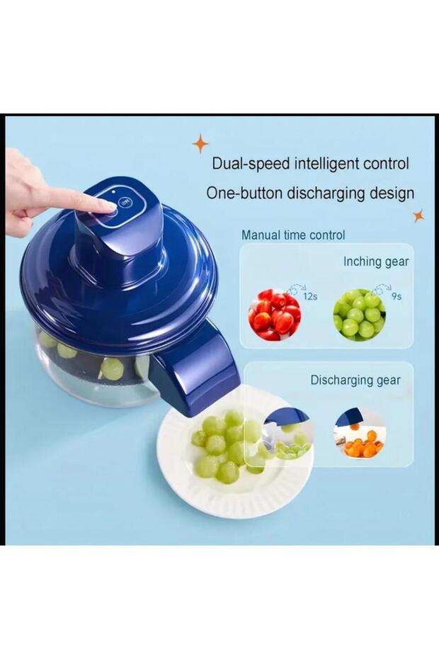 Sarımsak Üzüm Erik Sebze ve Meyve Elektronik Şarjlı Soyma ve Soyacak Makinesi Blender Soyma Aleti - 8