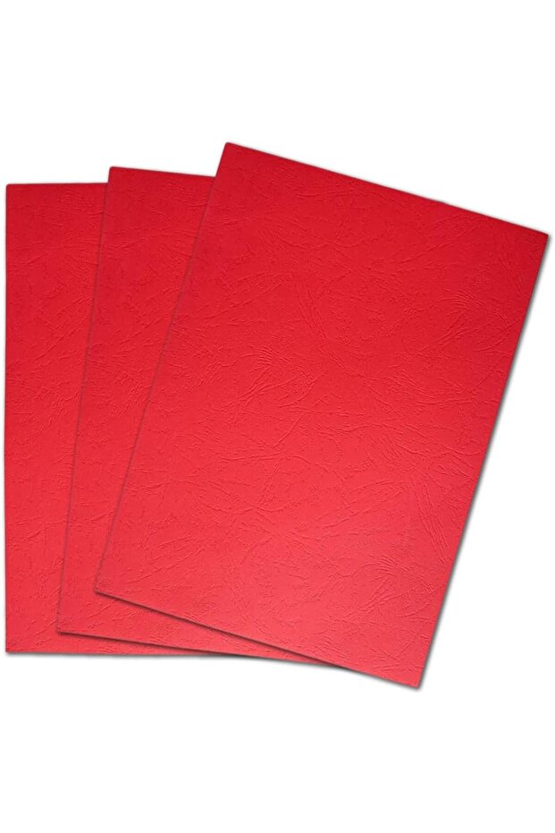 [100 Pack] Red Binding Cover A4 230 GSM – Protective Sheets for Comb & Wire Binding Machines - 3