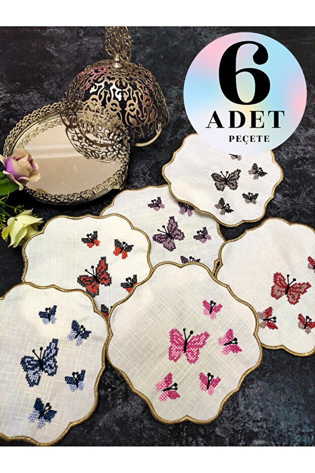 Presentation Napkin, Cocktail Napkin, Coffee Service Napkin, Coaster 6-Piece Presentation Napkin