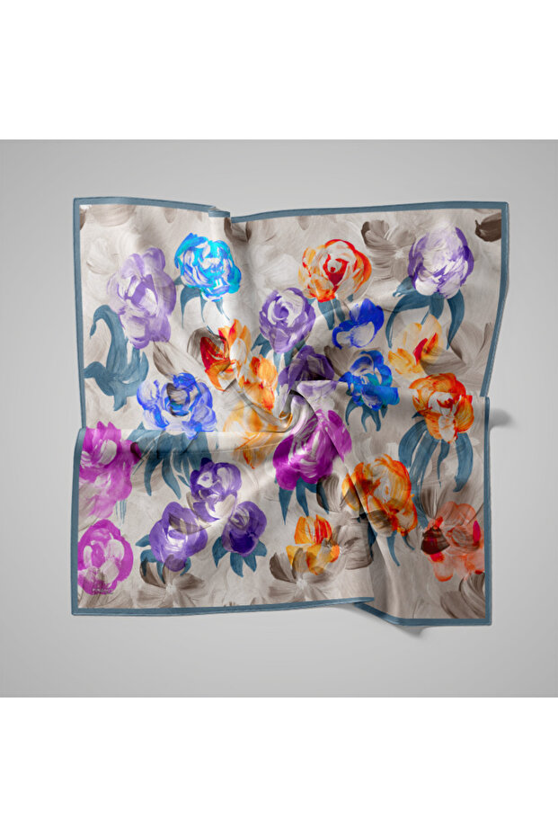 Eșarfă cu model natural - 1