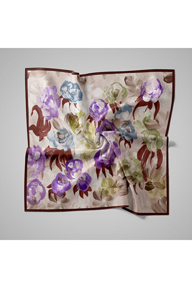 Eșarfă cu model natural - 1