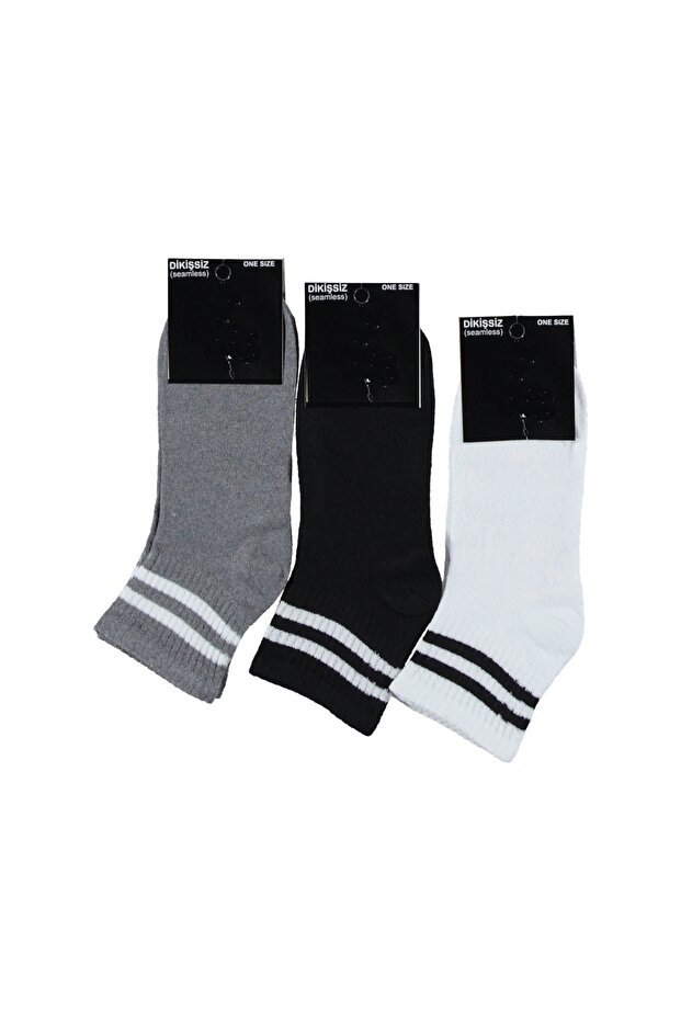 4 Pairs Women Men Unisex Seamless Cotton College Socks