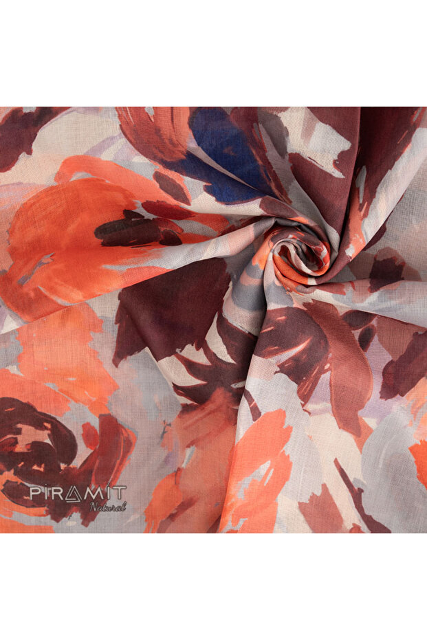 Eșarfă cu model natural - 2