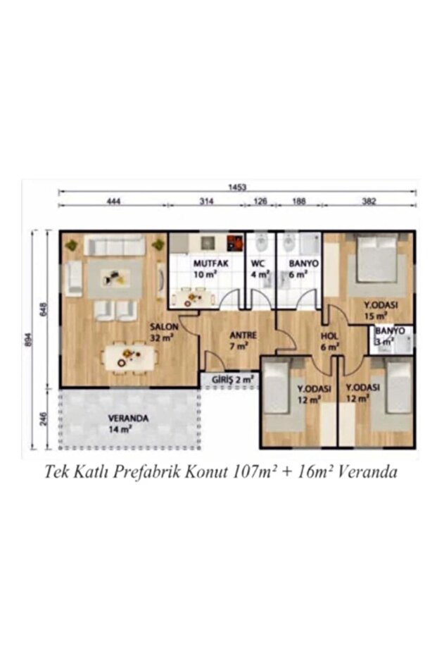 123 M2 PREFABRİK KONUT - 8