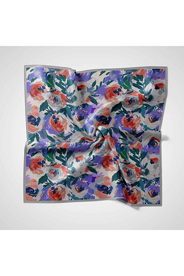 Eșarfă cu model natural - 1