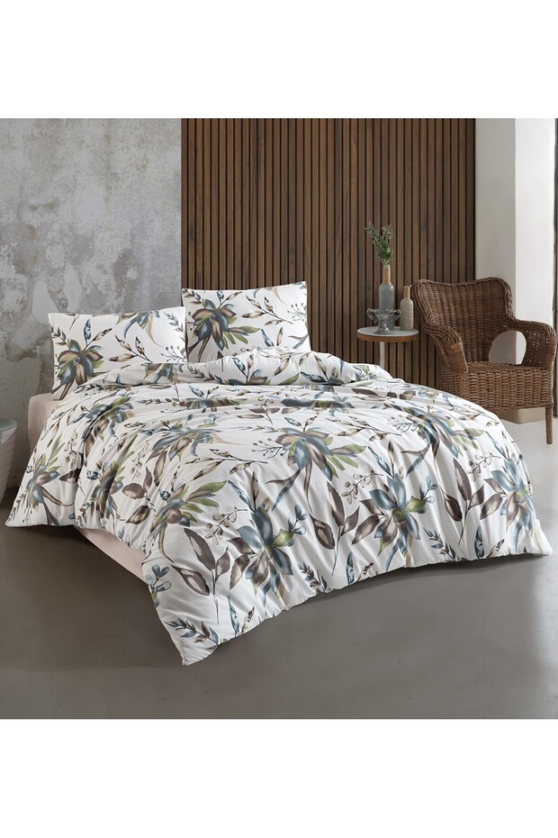 Kristal Ranforce Double Duvet Cover Set | 100% Cotton | 57 Tel | 4 Pieces | Luxury Box