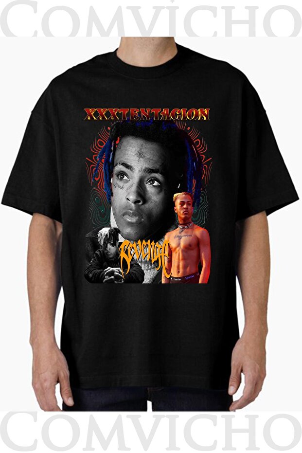 Unisex Xxxtentacion V3 Design Printed Oversize T-Shirt