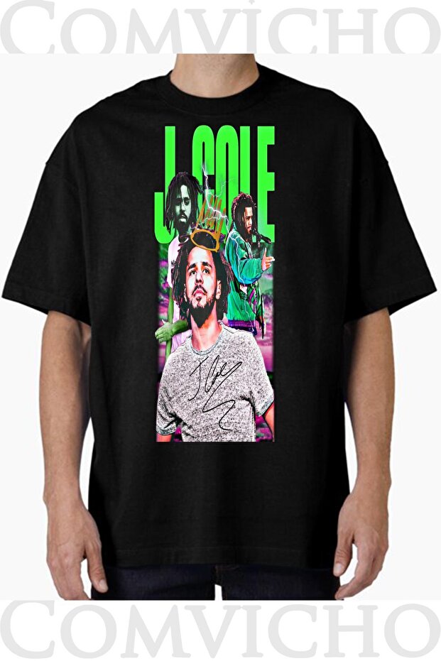 تي شيرت مطبوع بتصميم J Cole V2 للجنسين