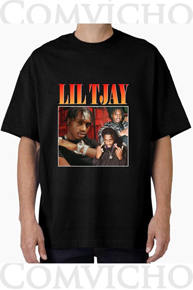 Unisex Lil Tjay V1 Design Printed Oversize T-Shirt