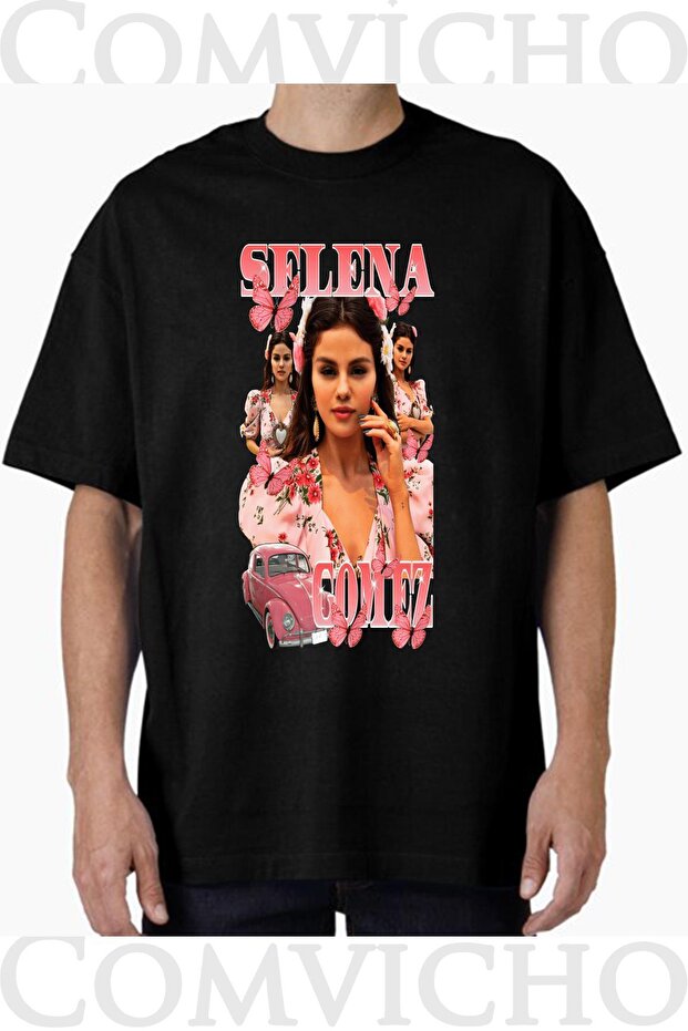 Unisex Selena Gomez V1 Design Printed Oversize T-Shirt