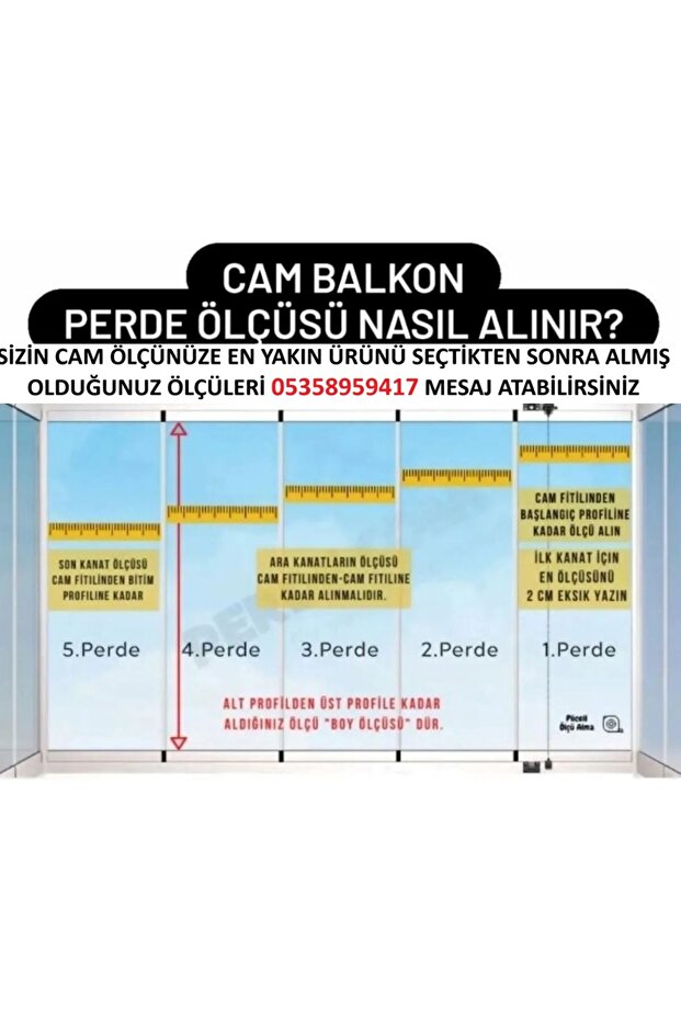 CAM BALKON VE PVC KAPI & PENCERE PİLİSELİ PERDE VİDALI - 7
