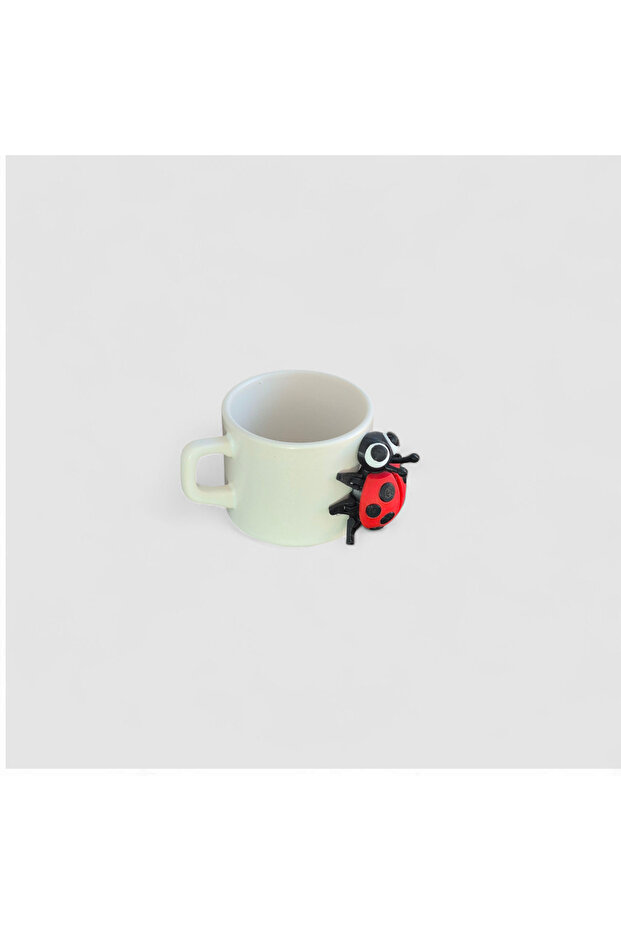 sevimli kupa bardak 3D uğur böceği figürlü bardak el yapımı kupa bardak hediyelik kupa bardak - 5