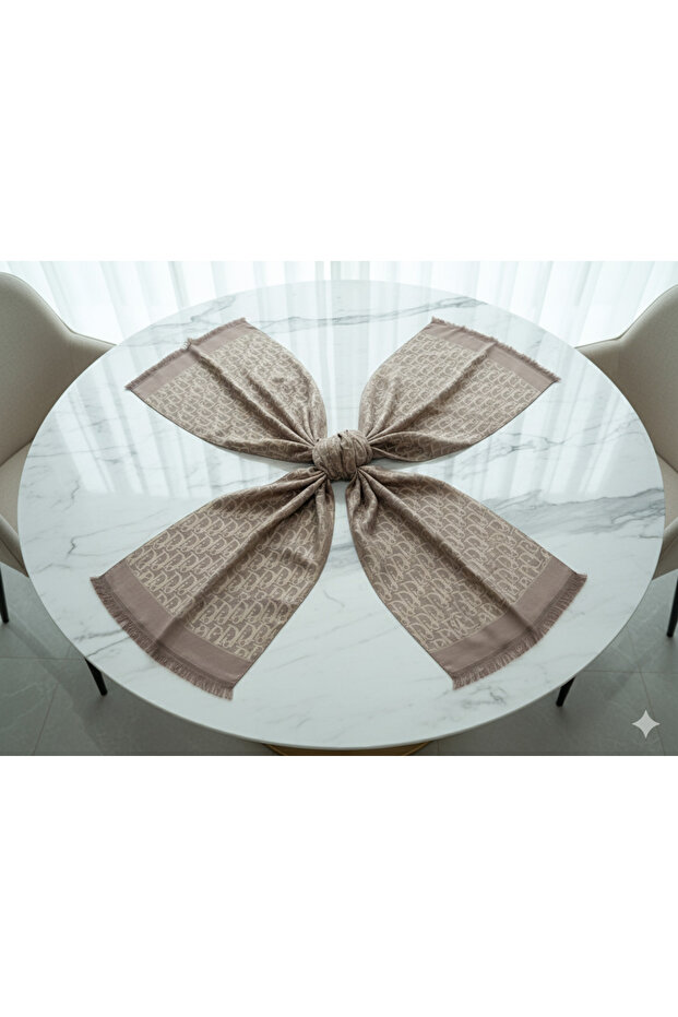 Desenli Pamuklu Şal - 4