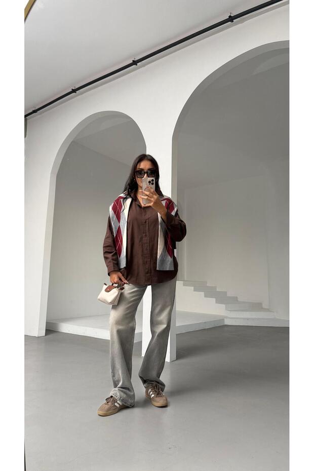 POPLİN KUMAŞ BASIC GÖMLEK - 2