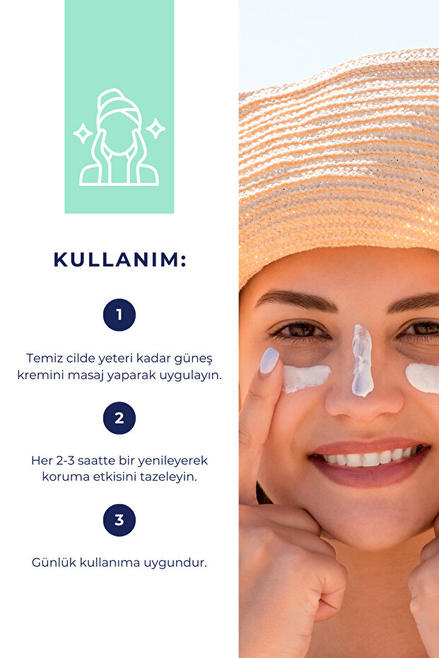 Çok Yönlü Yüksek Korumalı Spf +50 Faktör Uva - Uvb Güneş Kremi 50 ml - 3