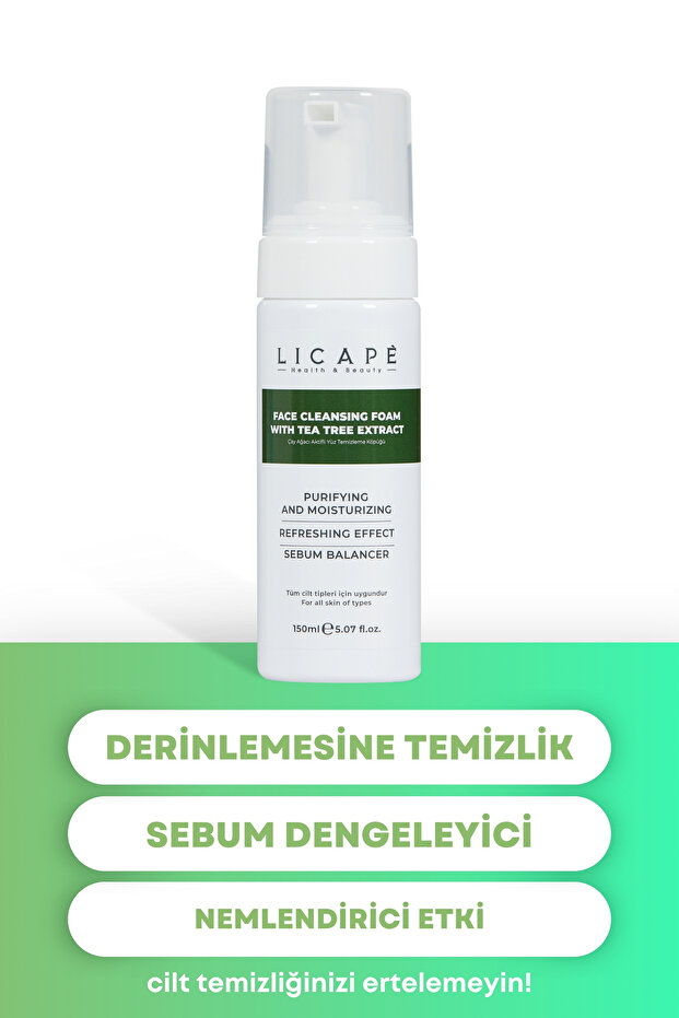 Tea Tree Active Facial Cleansing Foam 150ml - 8
